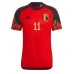 Belgien Yannick Carrasco #11 Hjemmebanetrøje VM 2022 Kortærmet